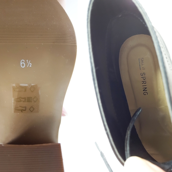 Call It Spring🔖Peep-Toe Lace-Up Block Chunky Heels| Ankle Booties - Picture 8 of 10